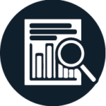 data and evaluation icon