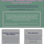 Secondary Trauma, Burnout and Staff Resiliency Cover Sheet