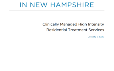 Cost Effectiveness of Substance Use Disorder Treatment in New Hampshire