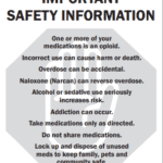 Opioid Safety info card