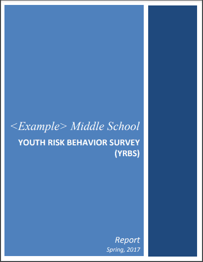 Middle School YRBS sample Report cover image